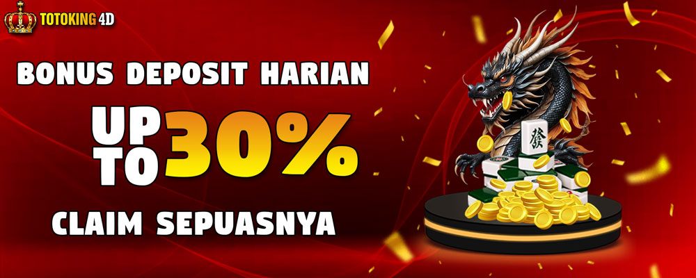 Bonus Harian Upto 30% Claim Sepuasnya